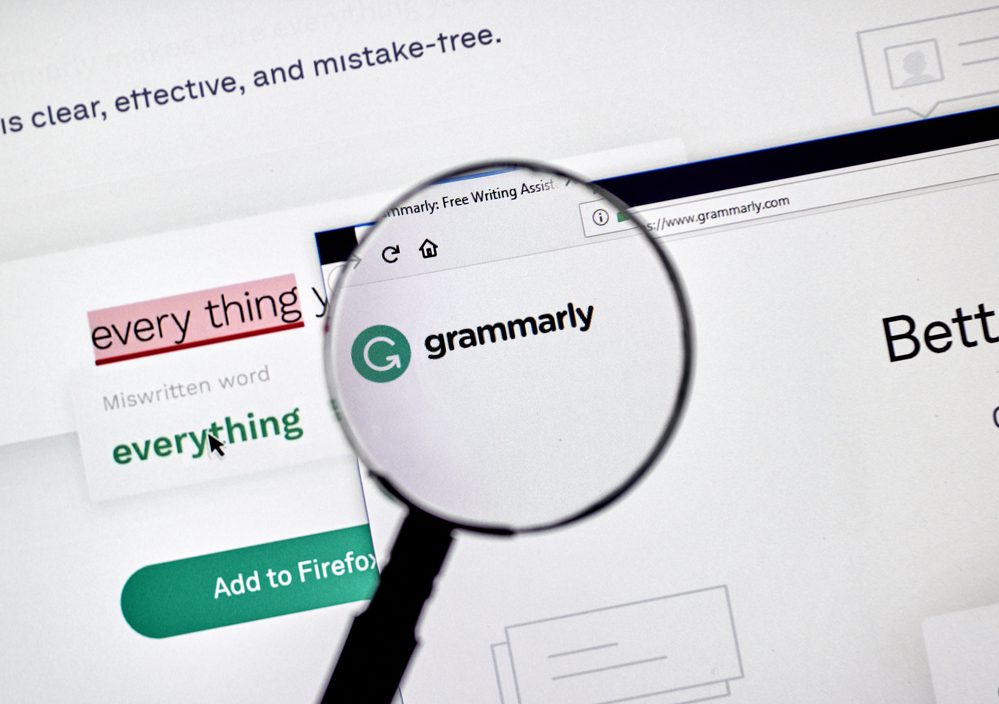 Grammarly check web app